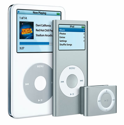 Nuevos iPod 5G, nano y shuffle