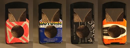 Funda para iPod hechas con discos de vinilo
