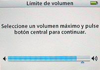 límite de volumen iPod
