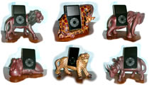 Soportes para iPod con forma de animales