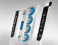 Equipo de música QUATTRO con 4CDs y dock para iPod