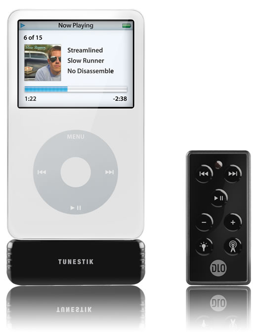 Transmisor FM y control remoto para iPod DLO TuneStik