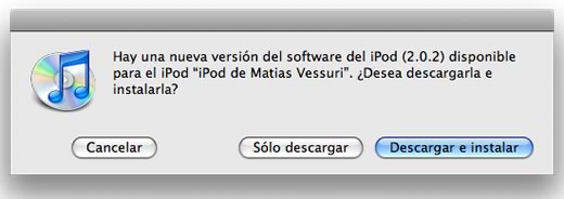 Apple lanza la actualización de software 2.0.2 para iPhone e iPod touch
