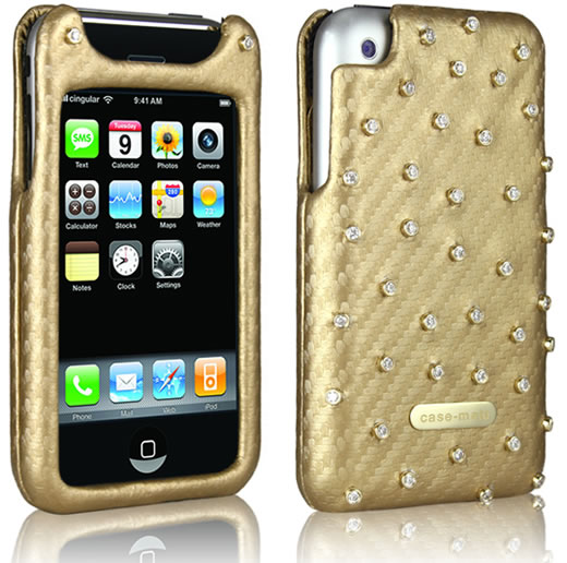 Fundas Case-mate con diamantes y de fibra de carbono para iPod e iPhone