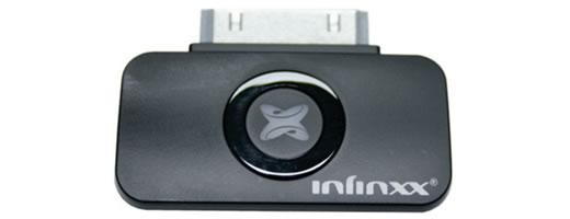 Infinixx: transmisor Bluetooth estéreo para iPhone y iPod