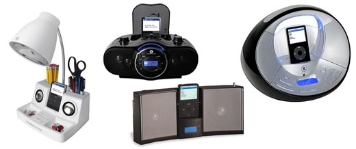 IT ofrece una lámpara con altavoces y otros sistemas de sonido para iPod