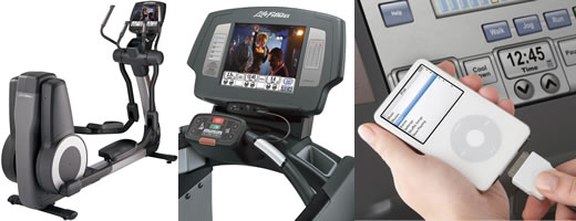 Nueva elíptica de Life Fitness con integración para iPod