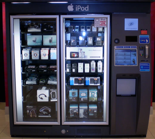 Maquina expendedora de iPod en Macy’s