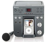 Nuevo karaoke con dock para iPod de Memorex