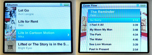 iPod classic Cover Flow