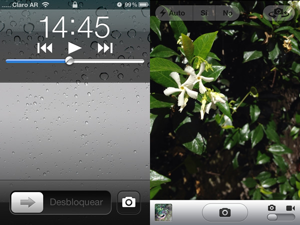 Cámara dloqueo y flash