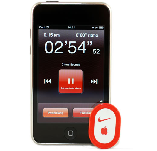 iPod touch de segunda generación y Nike+
