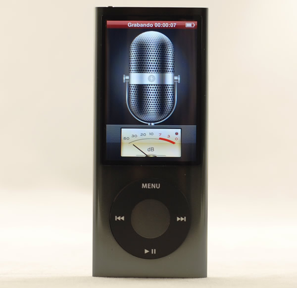 iPod nano 5G Notas de Voz