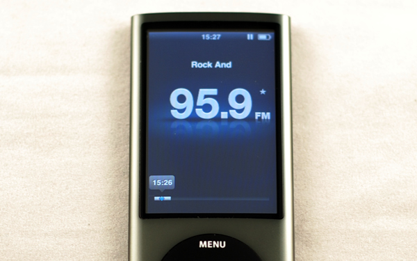 iPod nano 5G pausa en directo